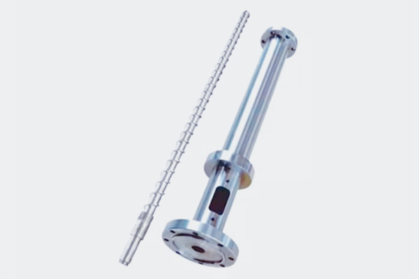 冷喂料橡胶挤出机螺杆与机筒实物图片